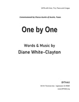 One by One SATB choral sheet music cover